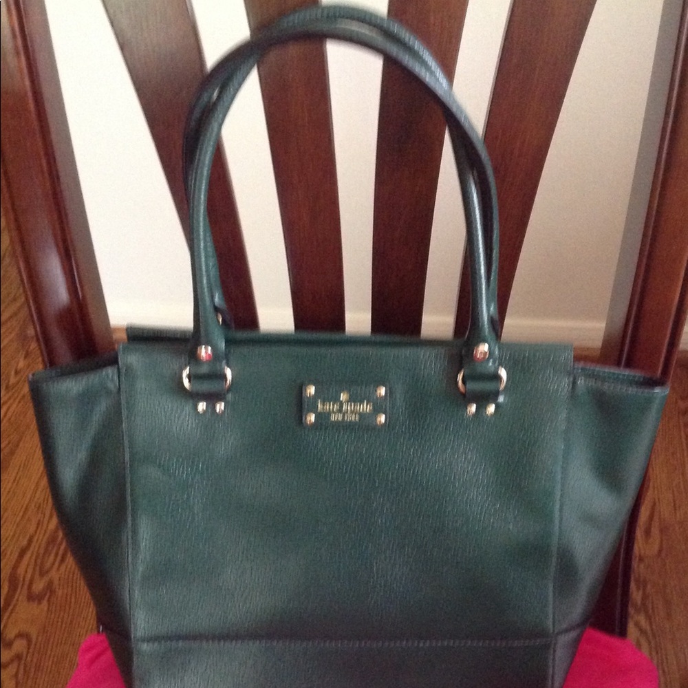 Kate Spade ♠️ dark green bag.